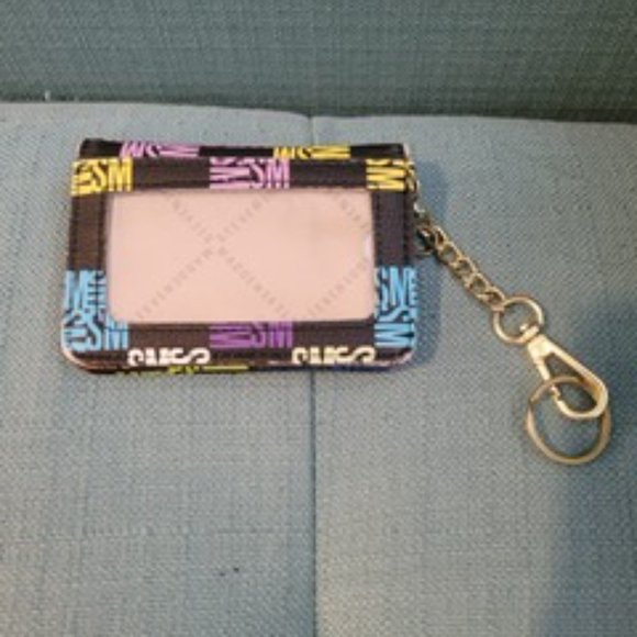 Small wallet with colorful SM with clip chain - Picture 3 of 3